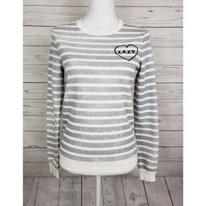 Striped "Lazy" sweatshirt